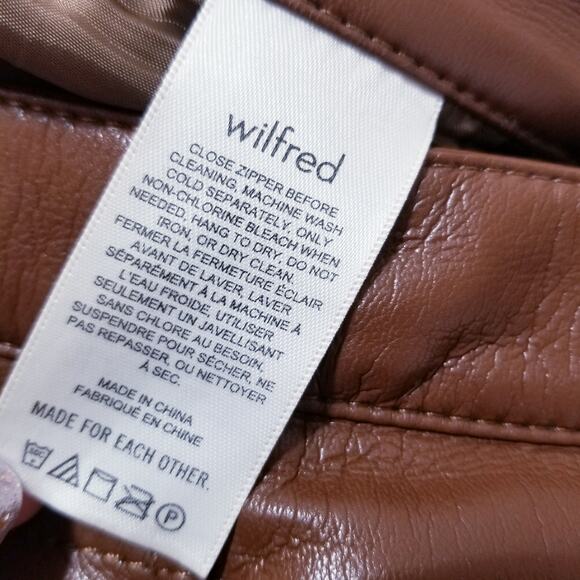 Aritzia Wilfred Soft Vegan Leather High Waisted Pants - Picture 12 of 13